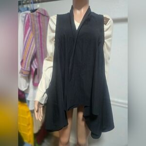 Chic Black Women's Tunic Top